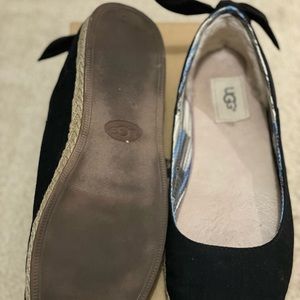 UGG black slip on, size 9